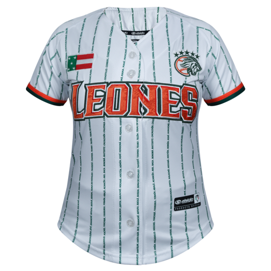 Jersey Leones Blanco Rayado Dama 2024