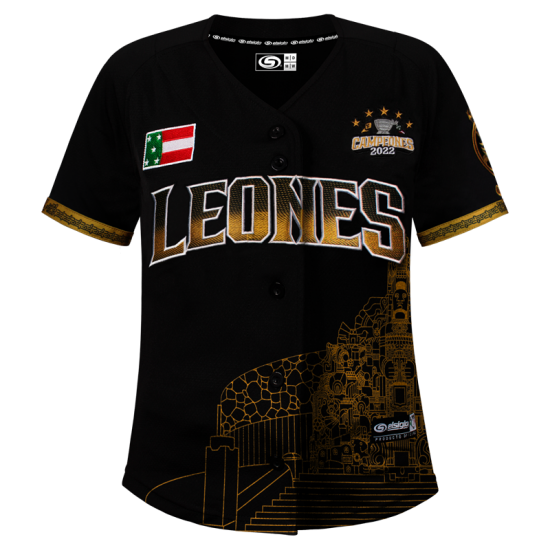 Jersey Leones Negro Monumento Dama 2023