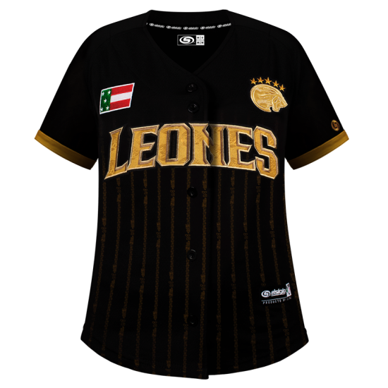 Jersey Leones Negro Dorado Dama 2024