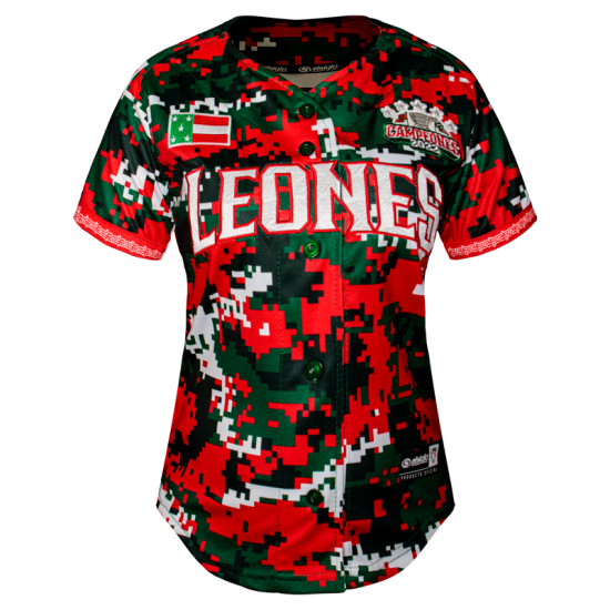 Jersey Leones Pixel Bandera Dama 2023