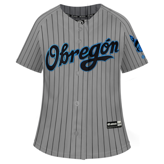 Jersey Yaquis Gris Rayado Dama 24-25