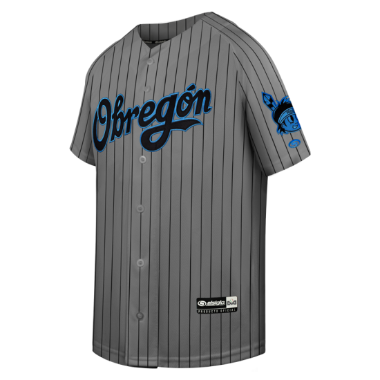 Jersey Yaquis Gris Rayado Caballero 24-25