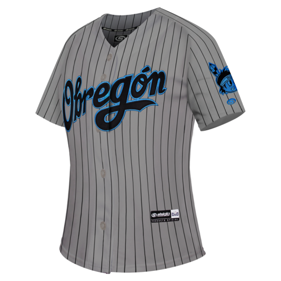 Jersey Yaquis Gris Rayado Dama 24-25