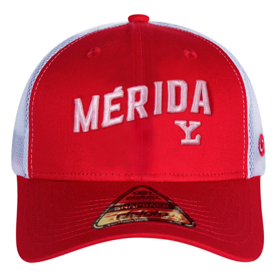 Gorra Leones Snapback Malla Rojo/Blanco MERIDA