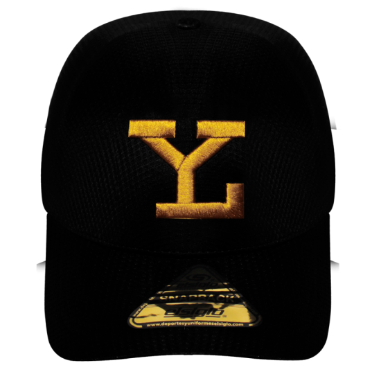 Gorra Leones Seambless Negro LY Dorado