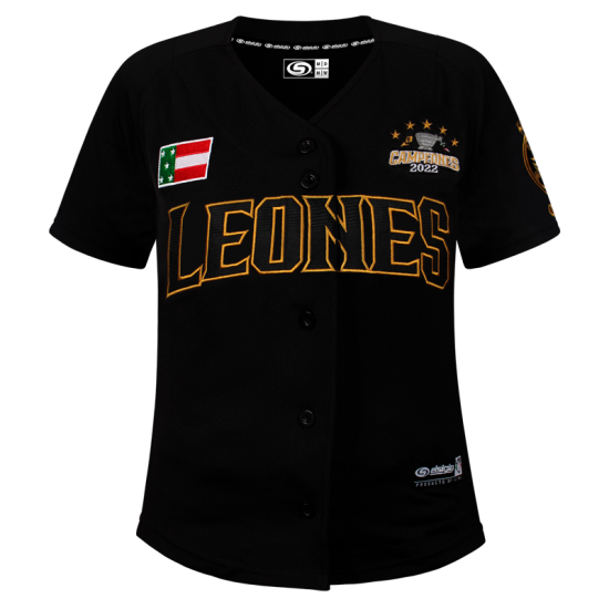 Jersey Leones Negro Campeon Dama