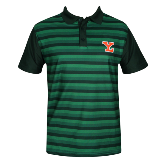 Playera Polo Leones Verde Rayada Caballero