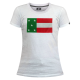 Playera Leones Bandera JP11 Blanco Dama