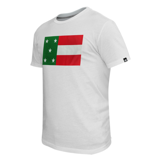 Playera Leones Bandera JP11 Blanco Caballero