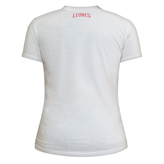 Playera Leones Blanca/Rosa Dama