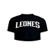 Playera Leones Crop Top Negro LY