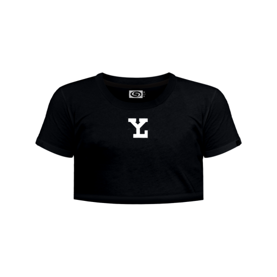 Playera Leones Crop Top Negro LY