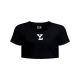 Playera Leones Crop Top Negro LY