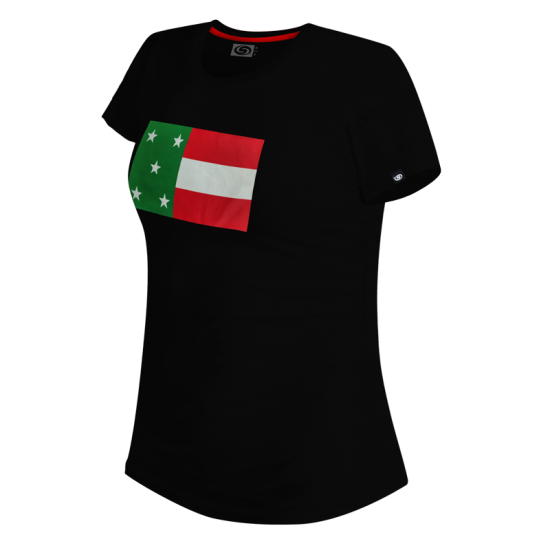 Playera Leones Negro Bandera JP25 Dama