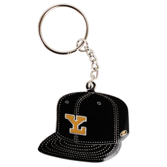 Llavero Leones Metal Gorra Negra LY Dorado