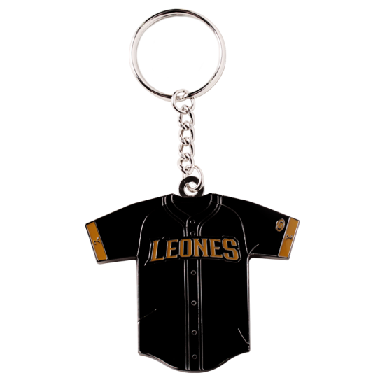 Llavero Leones Metal Jersey Negro