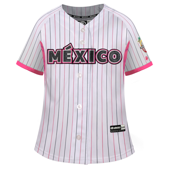 Jersey SDC Blanco/Rosa Rayado Dama 2024