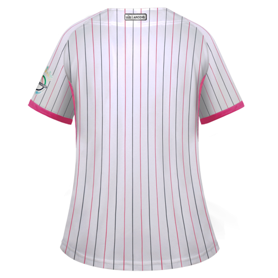 Jersey SDC Blanco/Rosa Rayado Dama 2024