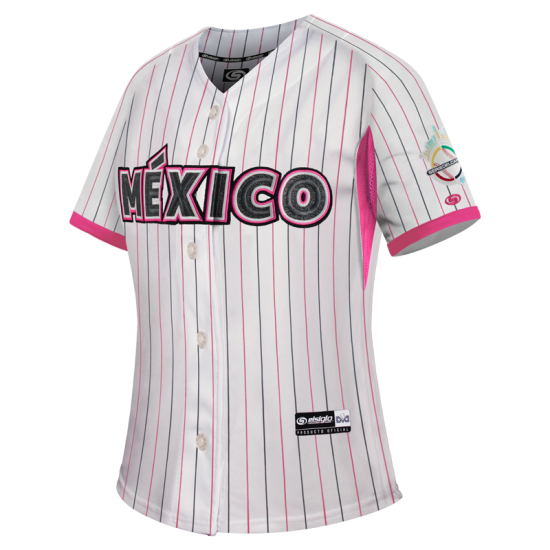 Jersey SDC Blanco/Rosa Rayado Dama 2024