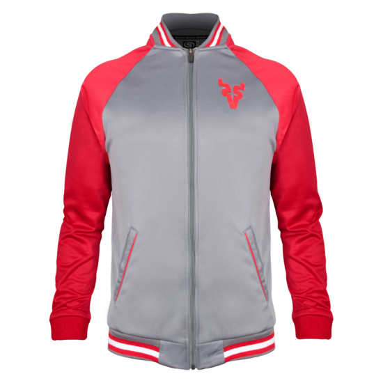 Jacket Venados Light Bomber Gris/Rojo