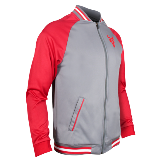 Jacket Venados Light Bomber Gris/Rojo