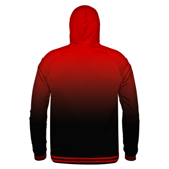 Hoodie Venados Rojo/Ngo Degradado Caballero