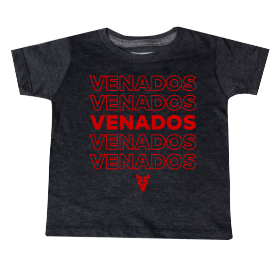 Playera Venados Negro Jaspe Infantil