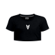 Playera Venados Crop Top Negra Dama