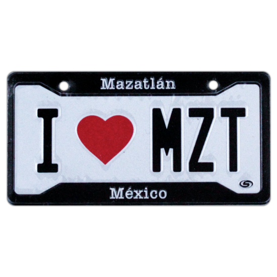 MAGNETO PLACA I LOVE MZT