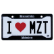 MAGNETO PLACA I LOVE MZT