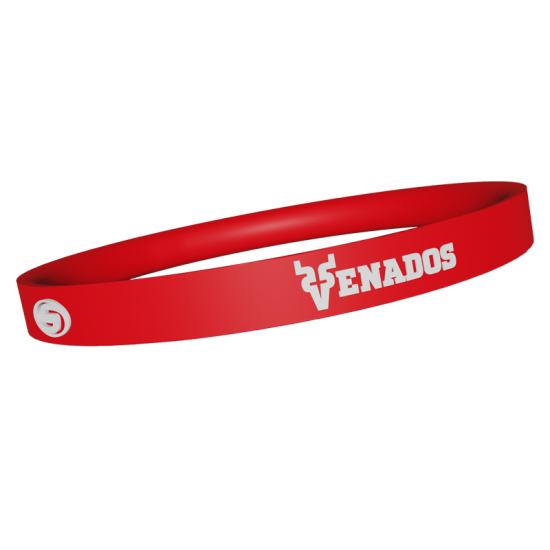 Pulsera Venados Rubber Rojo