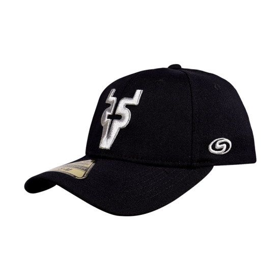 Gorra Venados Flex Premium Negra V Plata