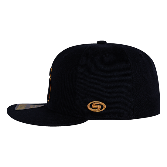 Gorra Yaquis Fitted Ngo/Dorado 22-23