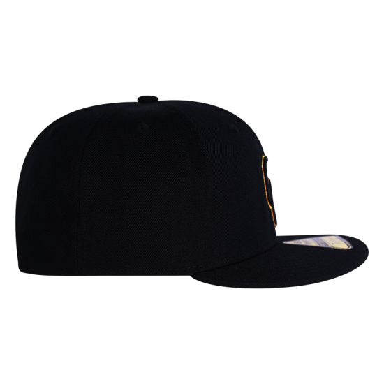 Gorra Yaquis Fitted Ngo/Dorado 22-23