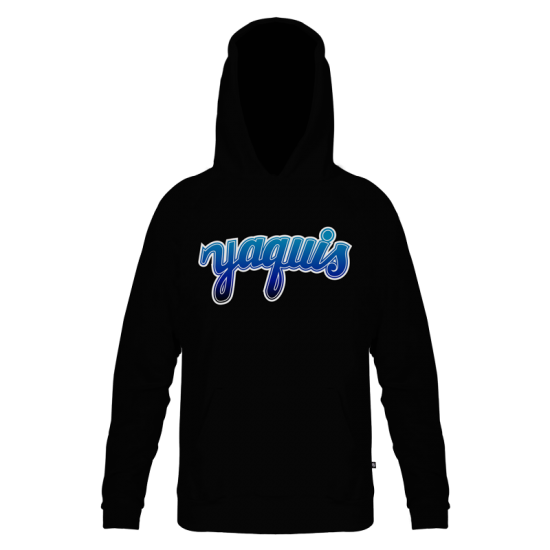 Hoodie Yaquis Negro Dama 23-24