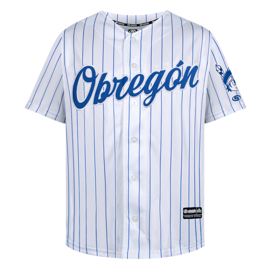 Jersey Yaquis Obregón Blanca Rayada Caballero 22-23