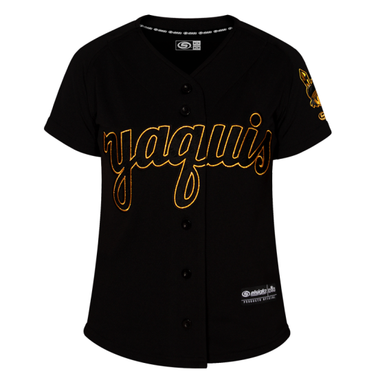 Jersey Yaquis Negro/Dorado Dama 22-23