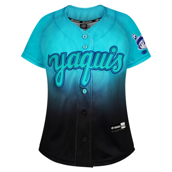 Jersey Yaquis Negro Menta Dama 23-24