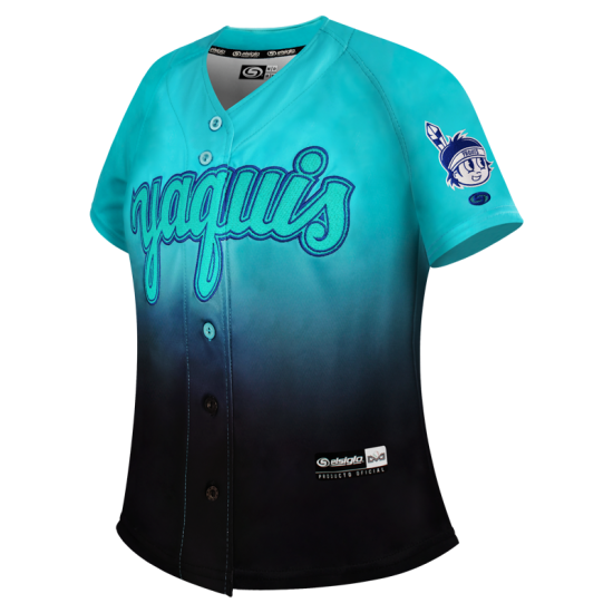 Jersey Yaquis Negro Menta Dama 23-24