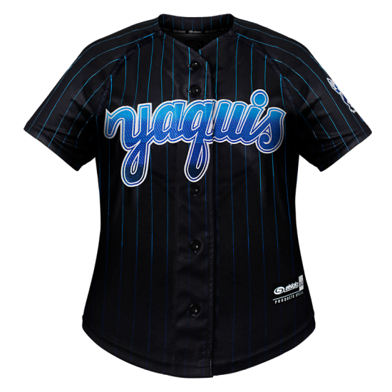 Jersey Yaquis Negro Rayado Dama 23-24