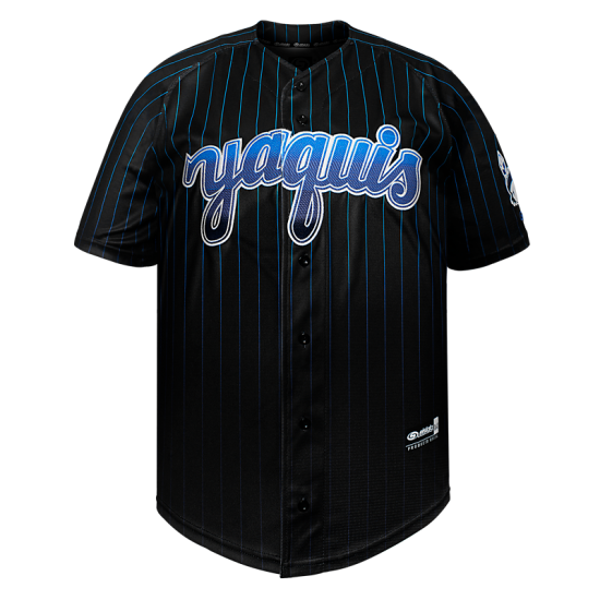 Jersey Yaquis Negro Rayado Infantil 23-24