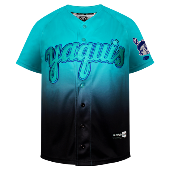 Jersey Yaquis Negro Menta Caballero 23-24