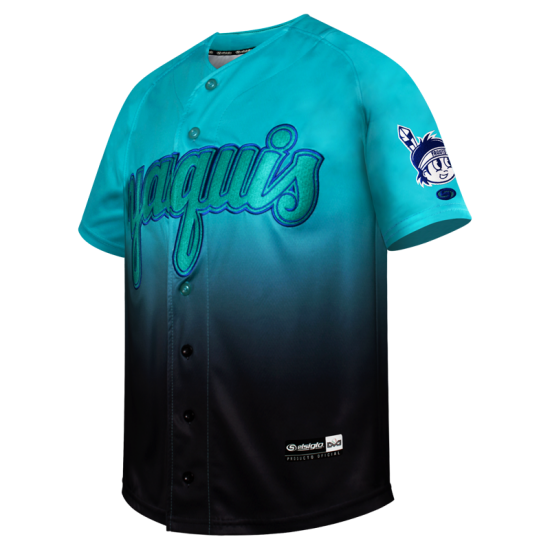 Jersey Yaquis Negro Menta Caballero 23-24