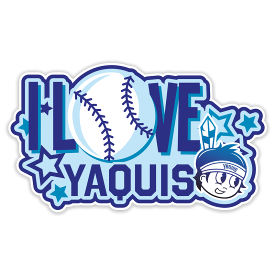 Calcomanía I Love Yaquis