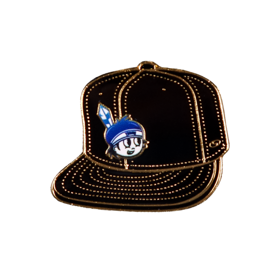 Pin Yaquis Gorra Negra Carita