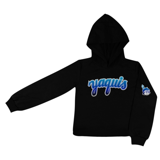 Hoodie Yaquis Negro Infantil 23-24