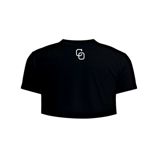 Playera Yaquis Crop Top Negro Dama