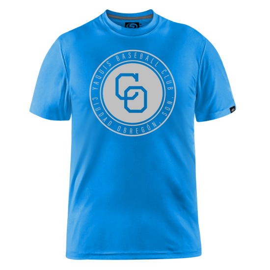 Playera Yaquis Baby Blue Escudo CO Caballero