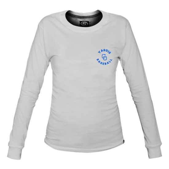 Playera Yaquis M/L Blanco CO Dama